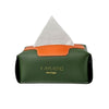 SJM0041 Car PU Paper Tissue Box Hotel Napkin Paper Box Toilet Paper Box(Ink Green)