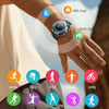 M68 Plus 1.52 inch Round Screen 2 in 1 Bluetooth Earphone Smart Watch, 512MB Memory Support Health Monitoring(Black)