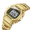SANDA 390 Fashion Trend Men  Business Watch Outdoor Sports Personality Square Digital Electronic Watch(Gold)