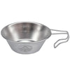 Campingmoon S220 Outdoor Portable Thickened Stainless Steel Bowl Camping Multi-Purpose Cutlery(Metallic)