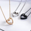 Fashion Necklace Heart Design Hollow Simple Necklace(gold)