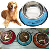 Non-Slip Stainless Steel Pet Bowl, 22.5cm, Blue