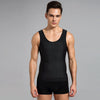 Men Abdomen Waist Corset Shapewear Vest, Size: XXXXL(Black)