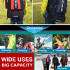 90L+10L  Multifunctional Outdoor Large Capacity Waterproof Nylon Hiking Bag(Red)