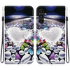 For Samsung Galaxy A15 Crystal Texture Colored Drawing Leather Phone Case(Heart Shaped)