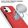 For iPhone 11 Shockproof MagSafe Armor PC Hybrid TPU Phone Case(Red+Black)