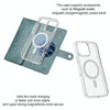 For iPhone 15 ViLi GVS-C Series MagSafe Magnetic RFID Leather Flip Phone Case(Green)