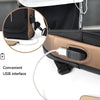 WEIXIER X306 Men Shoulder Bag With USB Charging Port Anti-Theft Chest Bag(Black Gold)