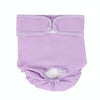 Dog Nappies, Washable & Waterproof, Female, Purple, L (48-65cm Waist)