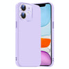 For iPhone 11 Nano Lens Cover Liquid Silicone Phone Case(Light Purple)