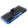 For Samsung Galaxy A14 5G Tire Texture TPU + PC Phone Case with Holder(Blue)