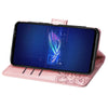 For Asus ROG Phone 6 Butterfly Love Flower Embossed Flip Leather Phone Case(Rose Gold)