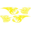 2 PCS/Set D-498 Pterosaur Spitfire Pattern Car Modified Decorative Sticker(Yellow)