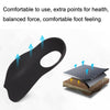 1 Pair Flat Foot Bow Corrected XO Leg Orthopedic Insole, Size: M (Black)