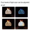 Rotatable Cartoon Atmosphere Projection Lamp Music Night Light, Spec: Music Box Remote Model(Rabbit)