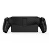 For Sony PlayStation Portal  TPU Stripe Game Console Case with Holder(Black)