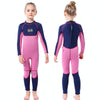 SLINX 1902 Long Sleeve Warm Kids Sun Protection Wetsuit, Size: L(Twilight)