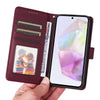 For Samsung Galaxy A36 5G BETOPNICE BN-005 2 in 1 Detachable Imitate Genuine Leather Phone Case(Wine Red)