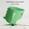 Water Mug Brushing Cup Baby Home Cute Cartoon Drop-Proof Eco-Friendly Dinosaur Cup(Yellow)