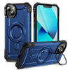 For iPhone 13 Lens Holder MagSafe Phone Case(Blue)