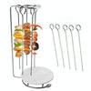 Stainless Steel Kebab Barbecue Hanging Rack Thick Skewers String Incense Stand With 5 Stitches