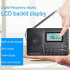 K-603 Portable FM / AM / SW Full Band Stereo Radio, Support BT & TF Card (Black)