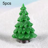 5pcs Simulation Christmas Tree Decoration Christmas Gifts Micro Landscape Snow Ornament, Style: No.4