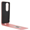 For vivo S19 5G Magnetic Vertical Flip Leather Phone Case(Rose Gold)