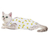 Cat Recovery Suit, Breathable, Anti-Licking, Banana, L