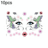 10 PCS Waterproof Music Festival Glitter Tattoo Stickers(LG-003)