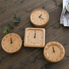 Simple Home Study Solid Wood Decorative Bedside Beech Alarm Clock(Square Figures)