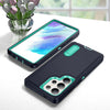 For Samsung Galaxy S25 Ultra 5G Rugged PC Hybrid Silicone Phone Case with Holder(Dark Blue+Light Green)