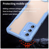 For Samsung Galaxy A56 5G Armor Glaze PC Hybrid TPU Phone Case(Blue)