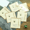 10pcs Vintage Metal Gift Greeting Card Cowhide Envelope Holiday Card(11 Tower)