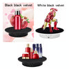 20cm USB Electric Rotating Turntable Display Stand Video Shooting Props Turntable for Photography, Load: 8kg(White Base Black Velvet)