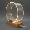 USB Acrylic Ring Table Lamp Night Light