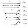 Q1 18 in 1 Car Paintless Dent Repair Hail Remover Hooks Rods Kit
