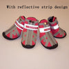 HCPET Dog Shoes, Non-Slip Waterproof Boots, Red, Size 5 (Medium)