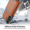 For Samsung Galaxy S24 5G Skin Feel Detachable Card Bag Magsafe Phone Case(Brown)