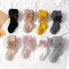Spring And Autumn Girl Tights Bow Baby Knit Pantyhose Size: S 0-1 Years Old(Turmeric)