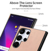 For Samsung Galaxy S25 Ultra 5G Twill Fabric Leather Skin Back Phone Case(Pink)