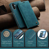 For Samsung Galaxy A26 CaseMe 013 Multifunctional Horizontal Flip Leather Phone Case(Blue)
