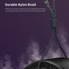 ENKAY 6-in-1 5A USB + Type-C to Type-C / 8 Pin / Micro USB Multifunction Fast Charging Cable, Cable Length:1.3m(Purple)