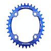 MOTSUV Narrow Wide Chainring MTB  Bicycle 104BCD Tooth Plate Parts(Blue)