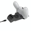 For PS4 Slim / Pro Gamepad Docking Charger Controller Dual Charger With Display Lights(White)