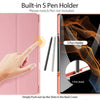For Samsung Galaxy Tab S9 Ultra/S8 Ultra DUX DUCIS Domo Series Cloth Texture Magnetic Leather Tablet Case(Pink)