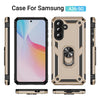 For Samsung Galaxy A36 5G Shockproof TPU + PC Phone Case with Holder(Gold)