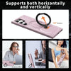 For Samsung Galaxy S23 Ultra 5G Frosted MagSafe Holder Phone Case(Pink)