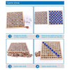 Wooden Montessori Teaching Kids Math 1 - 100 Consecutive Numbers Counting Board Plate Toy