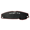 Dark Mat Car Dashboard Cover Car Light Pad Instrument Panel Sunscreen Car Mats for Land Rover Discovery 4 (Please note the model and year)(Red)